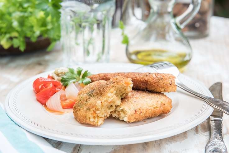 Escalope de mijo y escalivada - Veritas