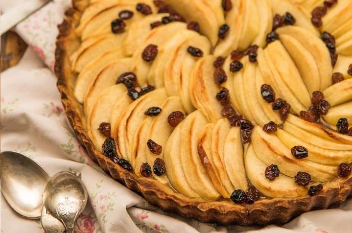Pastel de manzana con aceite de coco - Veritas