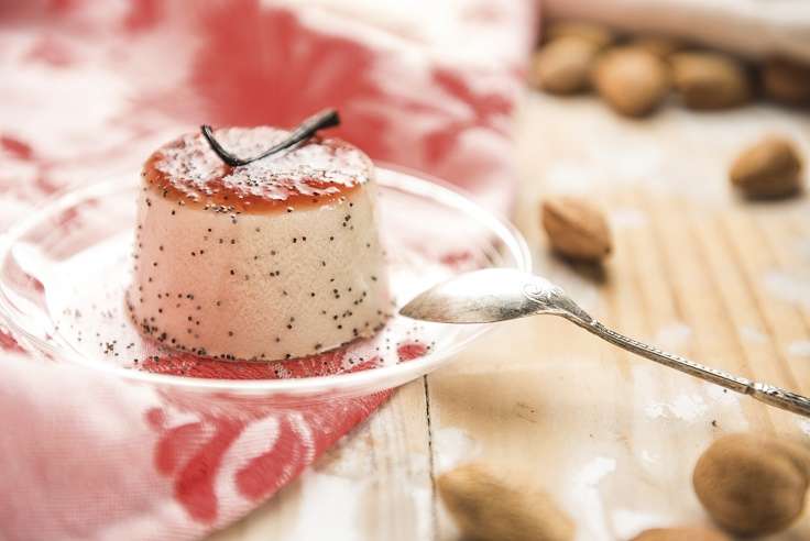 Pannacotta amb beguda d'ametlles - Veritas