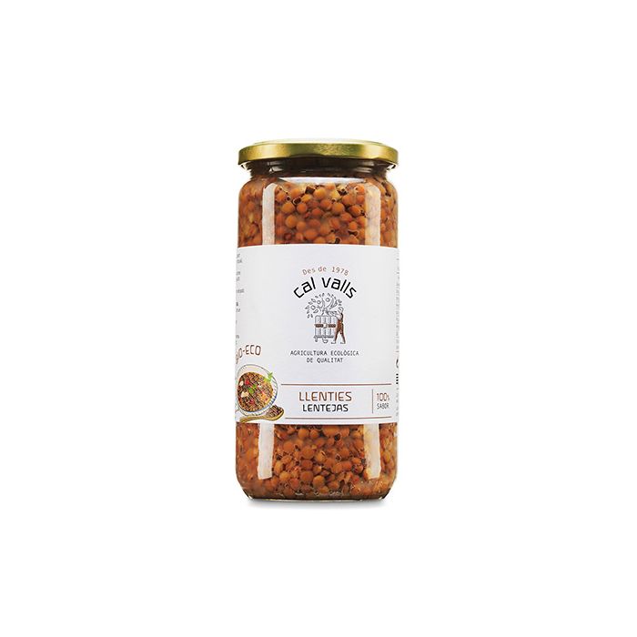 Lentejas cocidas Cal Valls 500g ECO main product photo