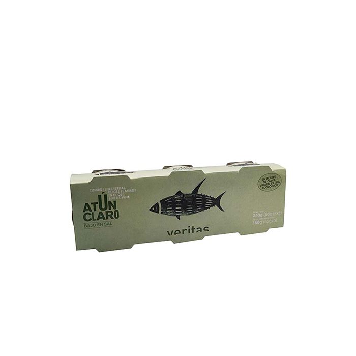 Atún bajo en sal Veritas 3x52g ECO main product photo