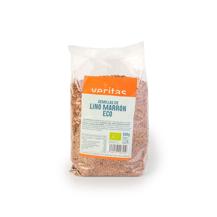 Semillas de lino marrón Veritas 500g ECO main product photo