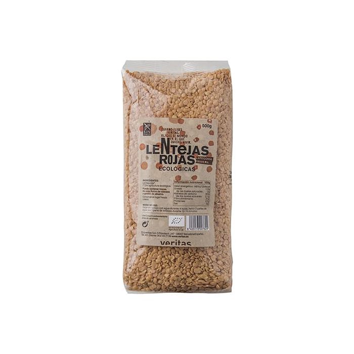Lentejas rojas Veritas 500 gr ECO main product photo