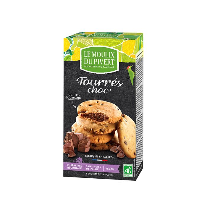 Cookies rellenas Choco M Pivert 175g ECO main product photo