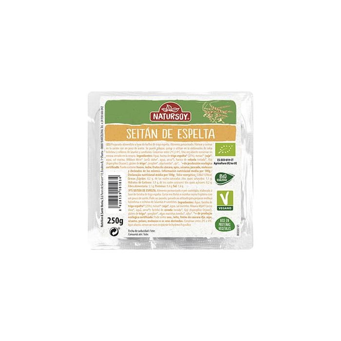 Seitan de espelta Natursoy 250 gr ECO main product photo