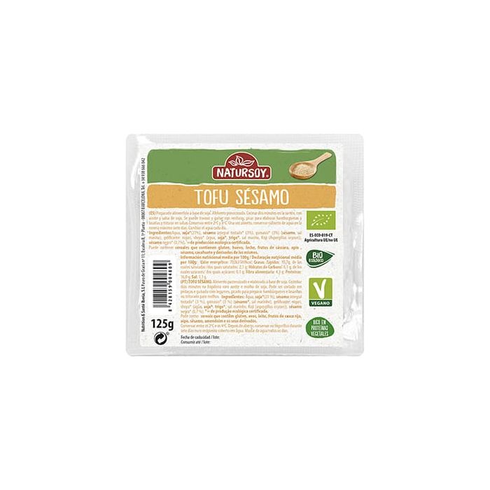 Tofu con sésamo Natursoy 125gr ECO main product photo