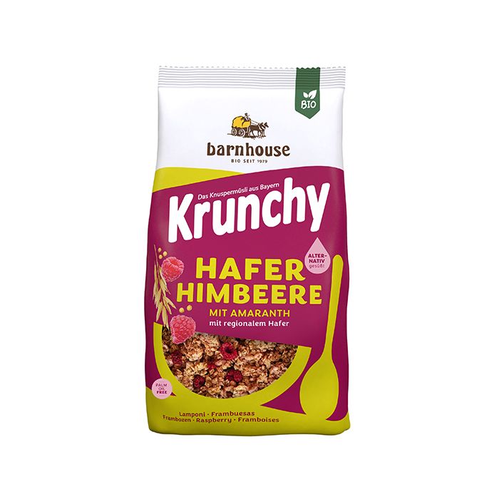 Crunchy amaranto framb-aron 375g ECO main product photo