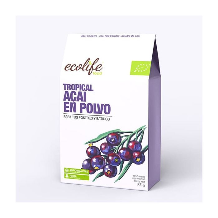 Acai en polvo Ecolife 75gr ECO main product photo