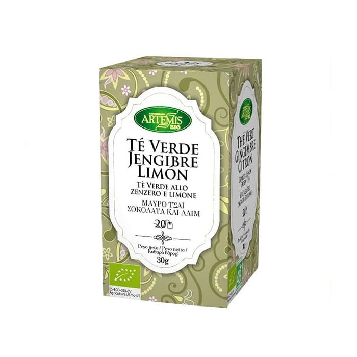 Te verde jengibre limón Artemis 30g ECO main product photo