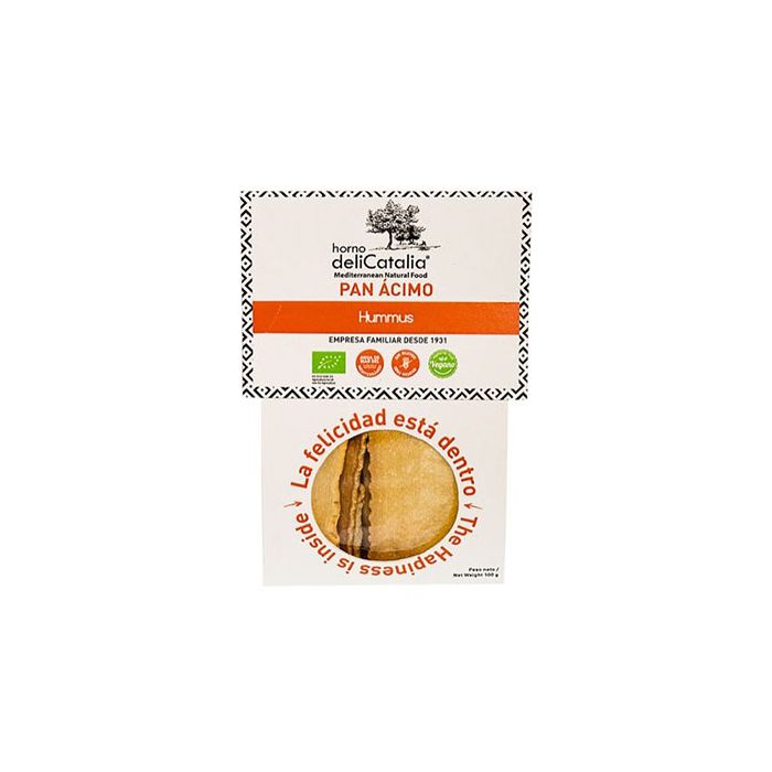 Pan ácimo hummus Delicatalia 100g ECO main product photo