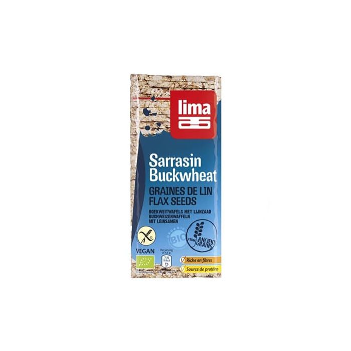 Tortitas sarraceno/lino Lima 130g ECO main product photo