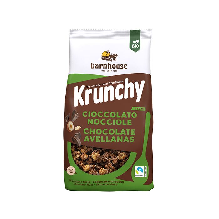 Crunchy sun choco neg Barnhouse 375g ECO main product photo