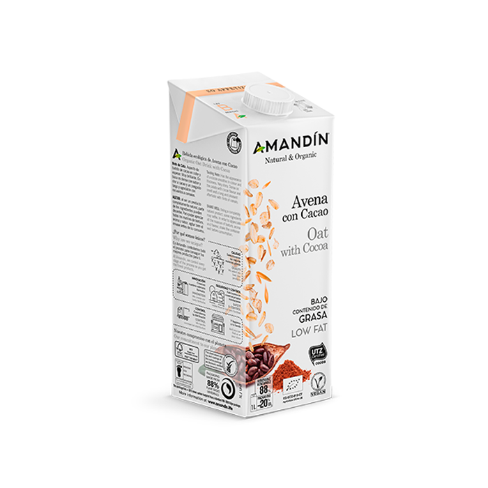 Bebida avena cacao Amandin 1L ECO main product photo