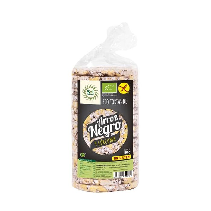 Tortitas Arroz Neg/Cúrcu S. Nat 100g ECO main product photo