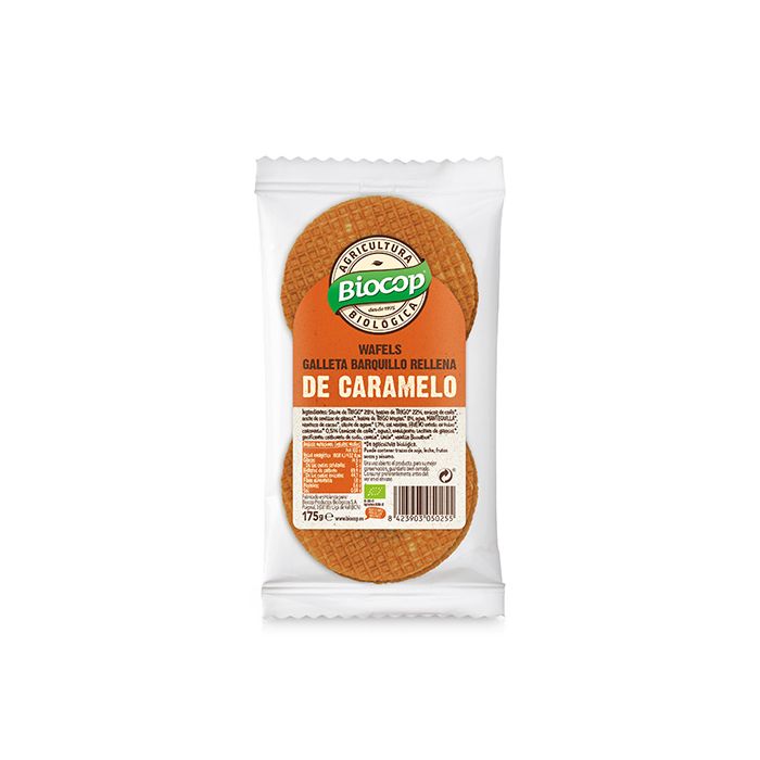 Wafles con caramelo Biocop 120g main product photo