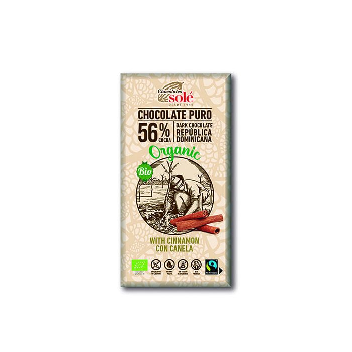 Chocolate negro c/canela 100g Sole ECO main product photo