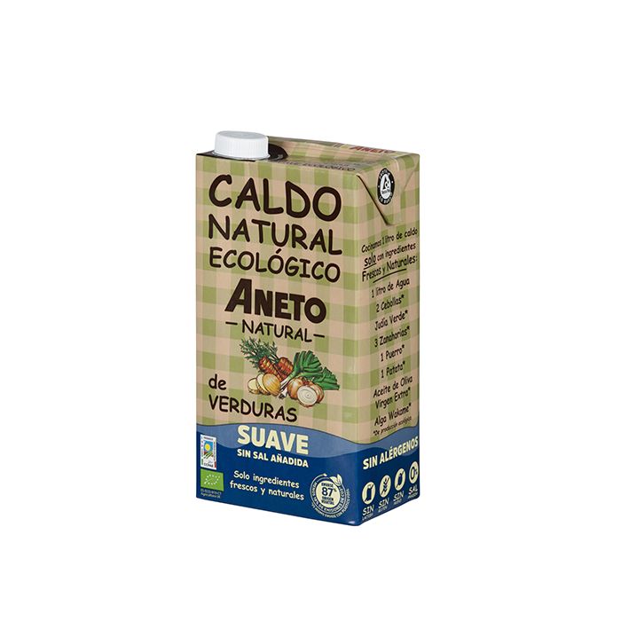 Caldo Suave de Verduras Aneto 1L ECO main product photo