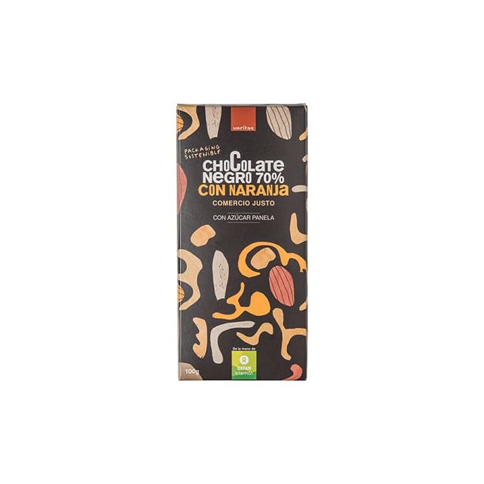 Chocolate 70% naranja Veritas 100g ECO main product photo