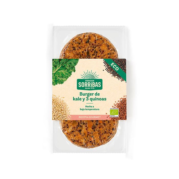 VBurger kale 3 quinoas Sorribas 160g ECO main product photo