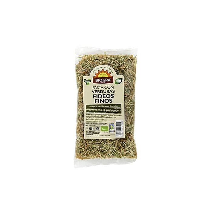 Fideos finos verduras Biográ 250g ECO main product photo