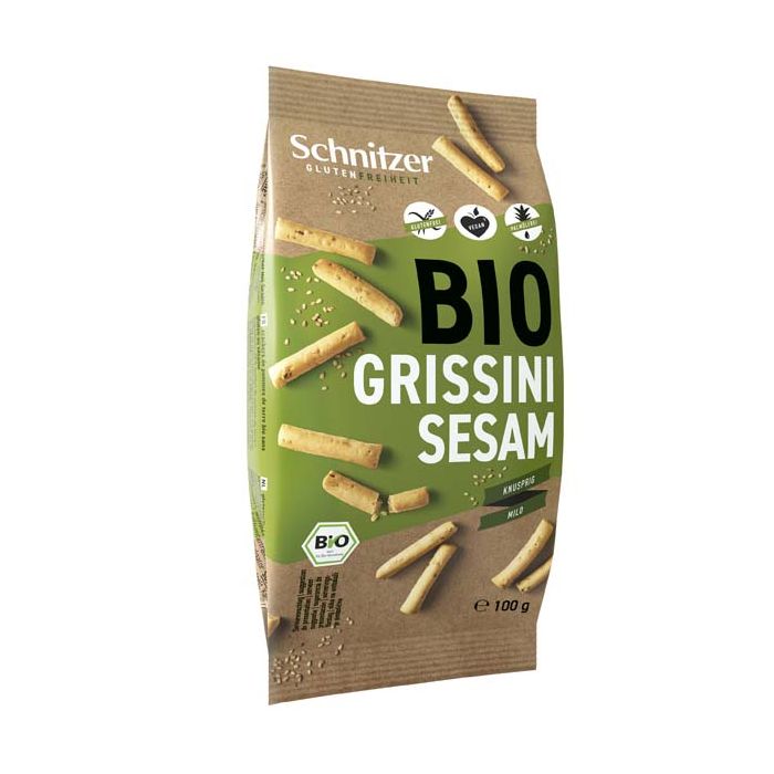 Grissini Sésamo s/glut Schnitz 100g ECO main product photo