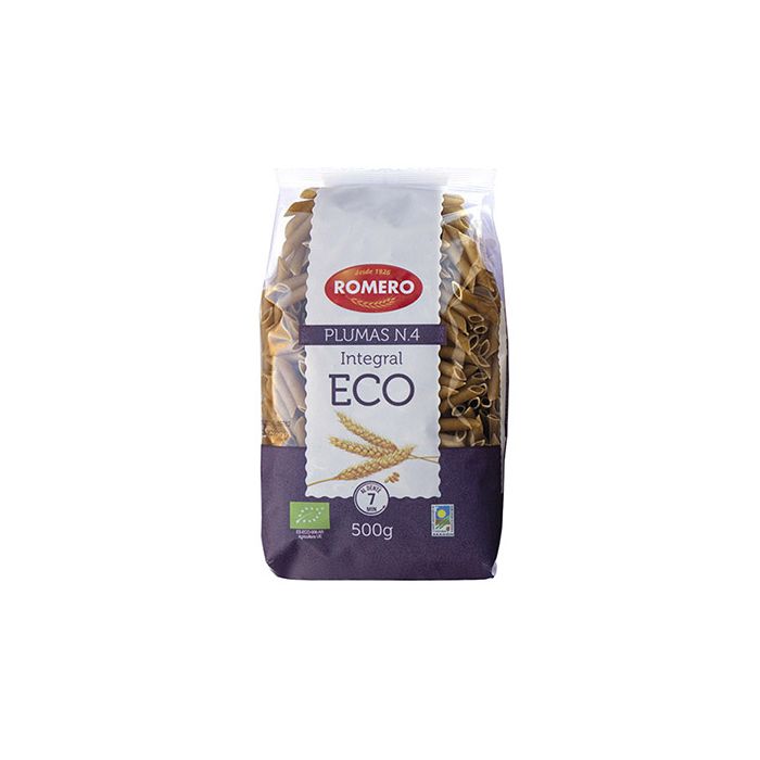 Macarrones plumas integ Romero 500g ECO main product photo