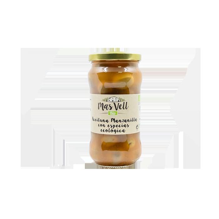 Aceituna Verde Especias MasVell 200g ECO main product photo