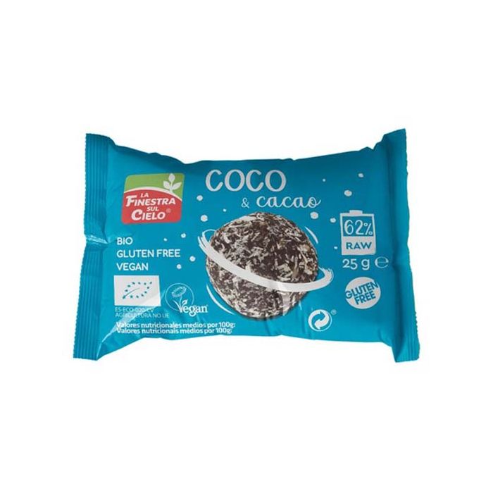 RawBall coco/cacao Finestra 25g ECO main product photo