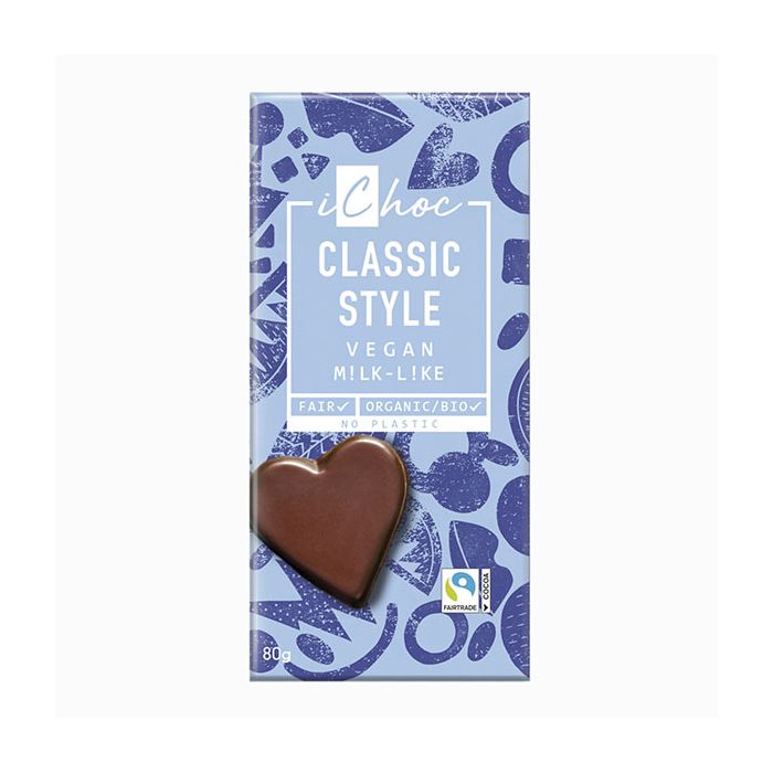 Chocolate vegano clásico iChoc 80g ECO main product photo