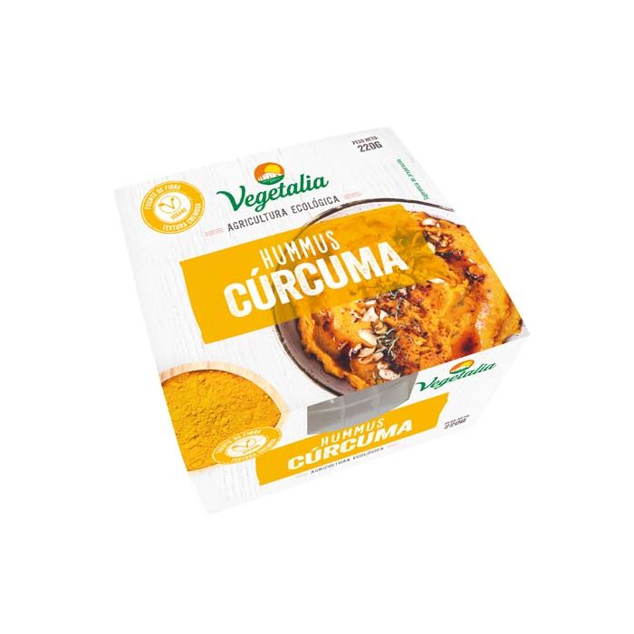Hummus curcuma Vegetalia 220g ECO main product photo