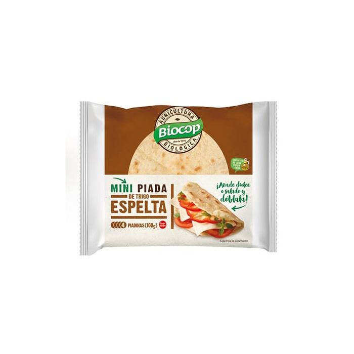Mini piadina espelta Biocop 100g ECO main product photo