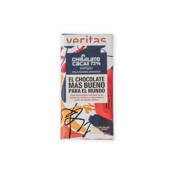 Chocolate negr 72% fibra Veritas 80g ECO main product photo