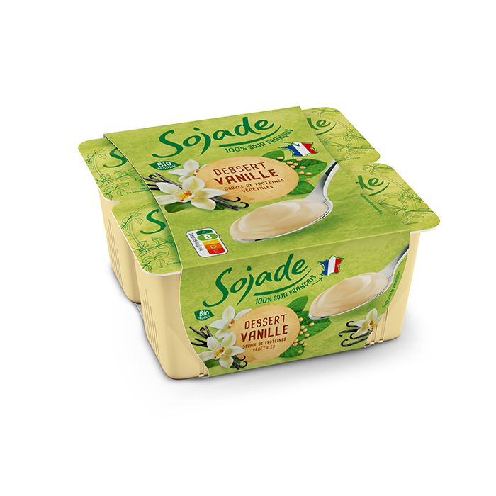 Postre soja vainilla Sojade 4x100g ECO main product photo