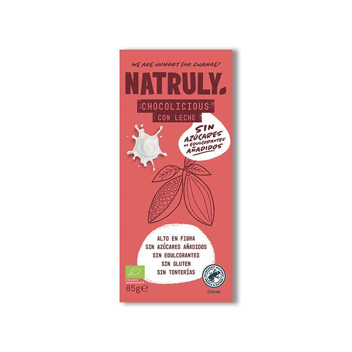 Chocolate con leche Natruly 85g ECO main product photo