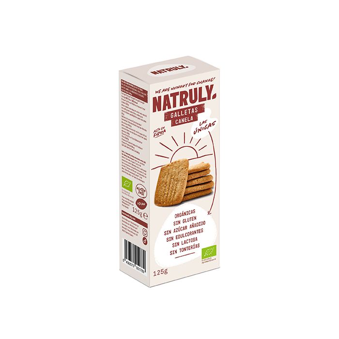 Galletas cookies canela Natruly 125g ECO main product photo