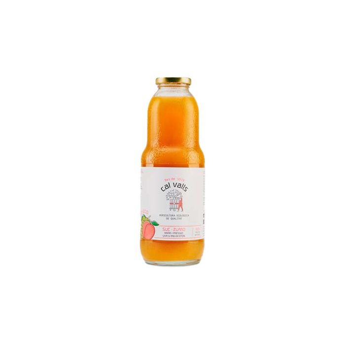 Zumo de uva y melocotón Cal Valls 1l ECO main product photo