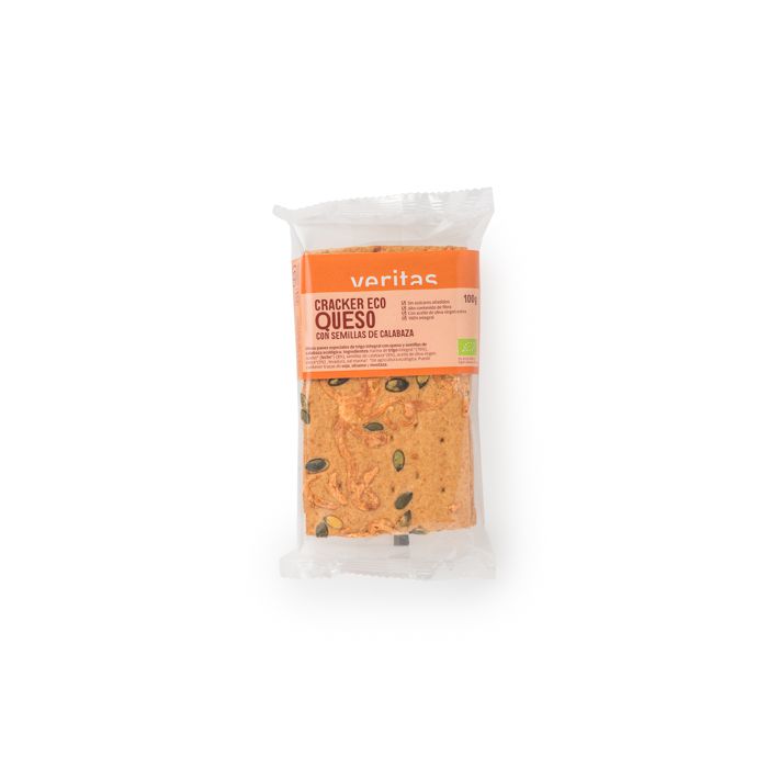 Crackers queso calabaza Veritas 100g ECO main product photo