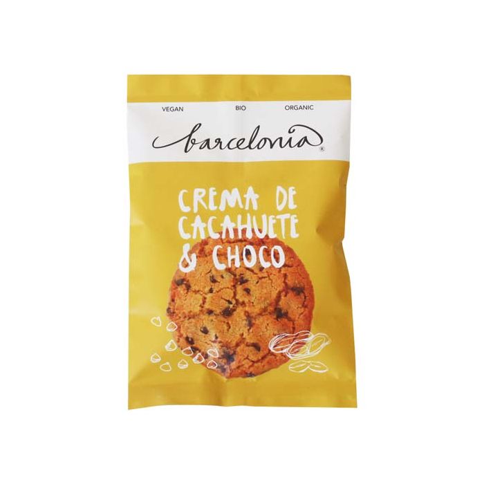 Cookie cacahuete choc Barcelonia 50g ECO main product photo
