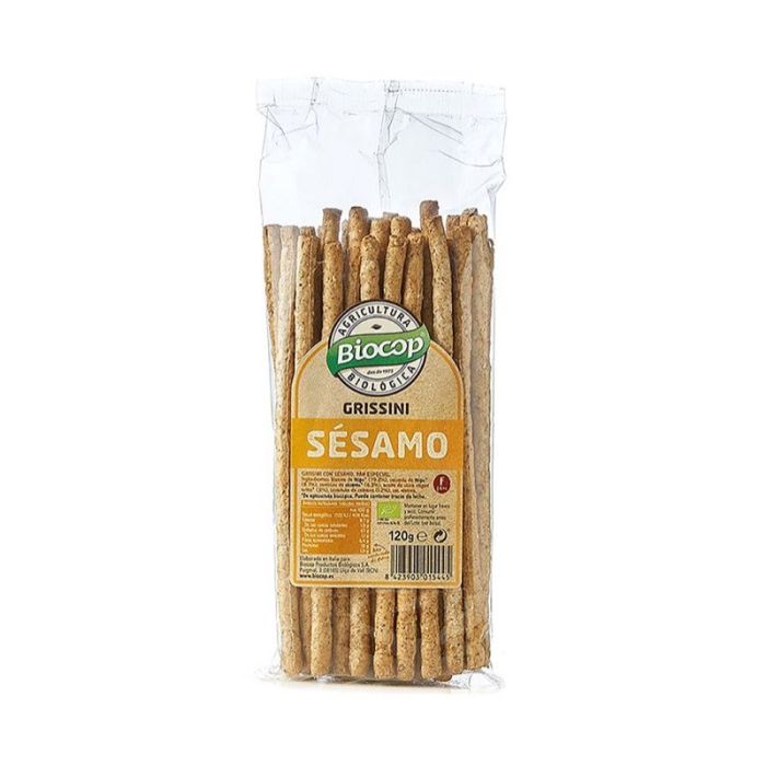 Grissini con sésamo Biocop 120 gr ECO main product photo