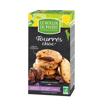 Cookies rellenas Choco M Pivert 175g ECO