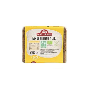 Pan de centeno y lino Natursoy 500g ECO