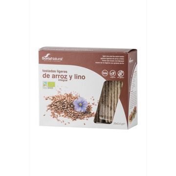 Tostadas arroz y lino SNatural 25x4g ECO
