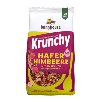 Crunchy amaranto framb-aron 375g ECO