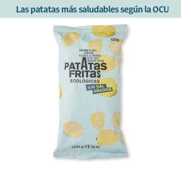 Patatas frita s/sal Veritas 125g ECO