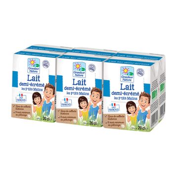 Leche semi Grandeur Nat 6x20ml ECO