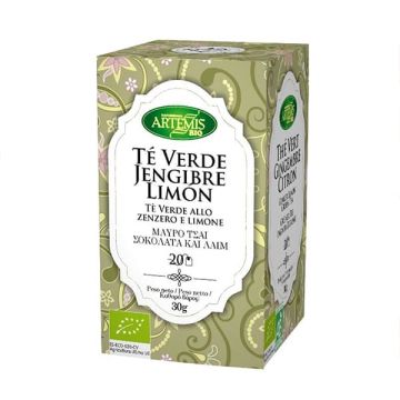 Te verde jengibre limón Artemis 30g ECO