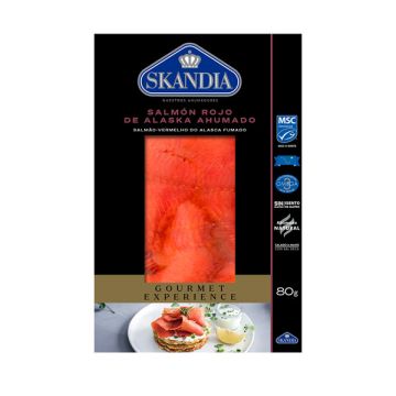 Salmón rojo ahumado Skandia 80g