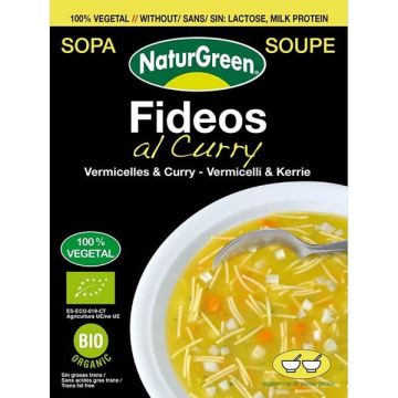 Sopa Fideos al Curry Naturgreen 40g ECO