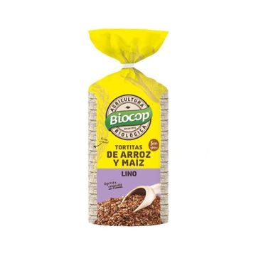 Tortitas arroz maíz lino Biocop 200g ECO