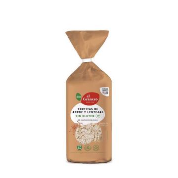 Tortitas arroz lentejas Granero 115g ECO